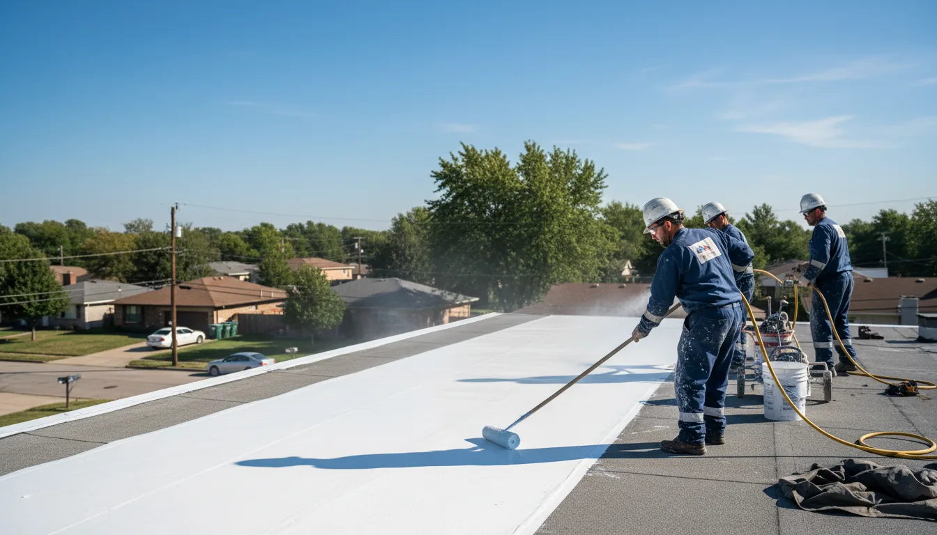 Commercial roof coating in Sumner, IL near me